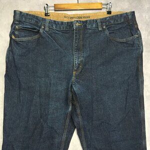 Duluth Mens Flex Ballroom Blue Jeans size 46x32 Stretch Denim Pants Work